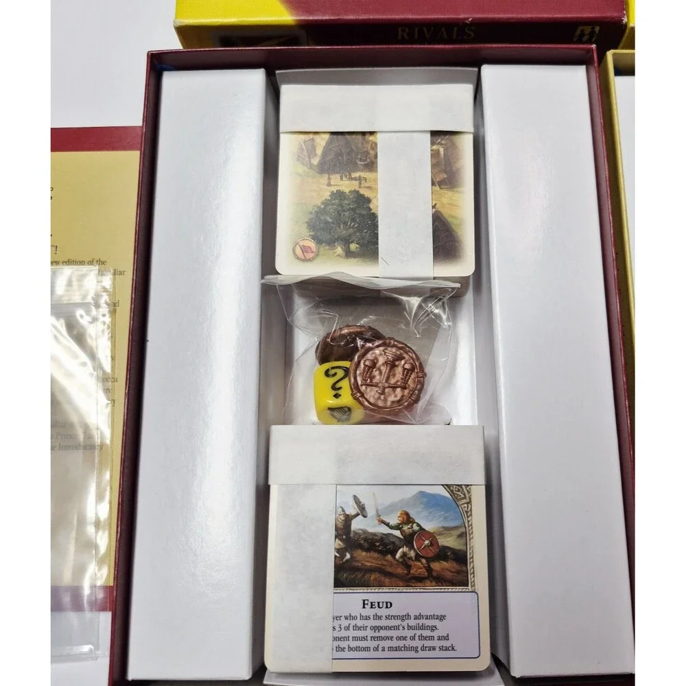 Rivals for Catan Card Game + Age of Enlightenment Expansion Open Box Sealed Card